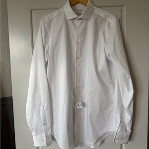 Calvin Klein Men's Crisp White Dress Shirt